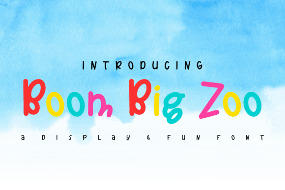 Boom Big Zoo: A Font That Brings Playfulness to Branding