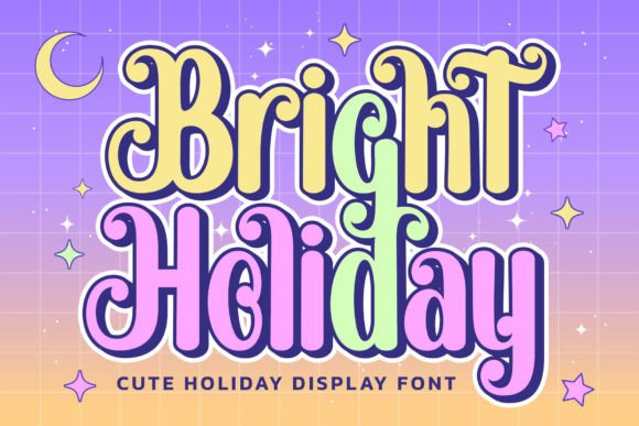 Bright Holiday Font: A Quirky Touch for Your Craft Projects