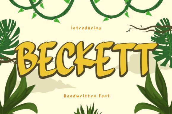 Bring Your Handmade Creations to Life with the Beckett Font