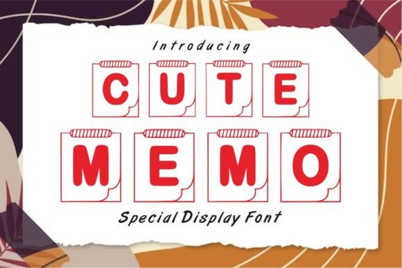 Cute Memo: A Font with Personality for Editorial Design