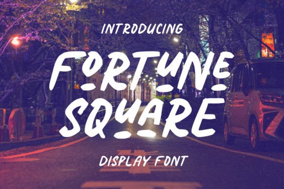 Fortune Square: A Bold Display Font for Digital Branding
