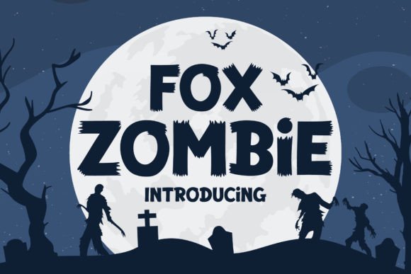 Fox Zombie Display Font for Creative Crafters