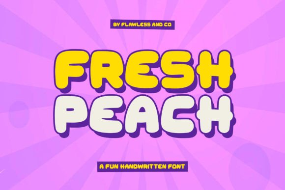 Fresh Peach: The Font That Makes Your Campaigns Pop