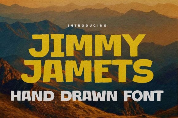 Jimmy Jamets: A Bold Display Font for Editorial Design