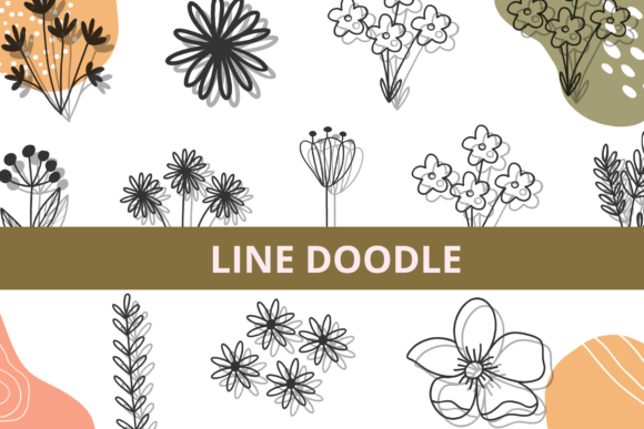 Line Doodle Font for Modern Design Projects