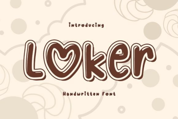 Loker: A Playful Display Font for Digital Creativity