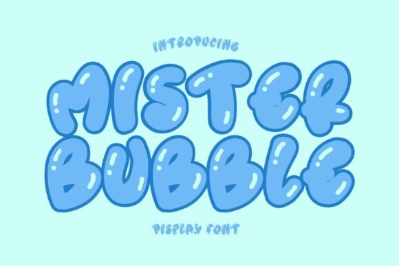 Mister Bubble: A Playful Display Font for Editorial Design