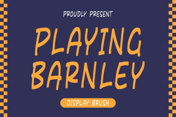 Playing Barnley Font for Handmade and Commercial Projects