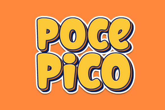 Poce Pico: A Playful Font for Branding Projects