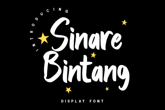 Sinare Bintang: A Friendly Display Font for Craft Creations