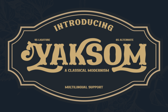 Yaksom: A Serif Font for Modern Web Design